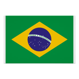 Pôster Bandeira do Brasil | Bandeira Nacional do Brasil