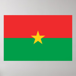 Poster Bandeira do Burkina Faso