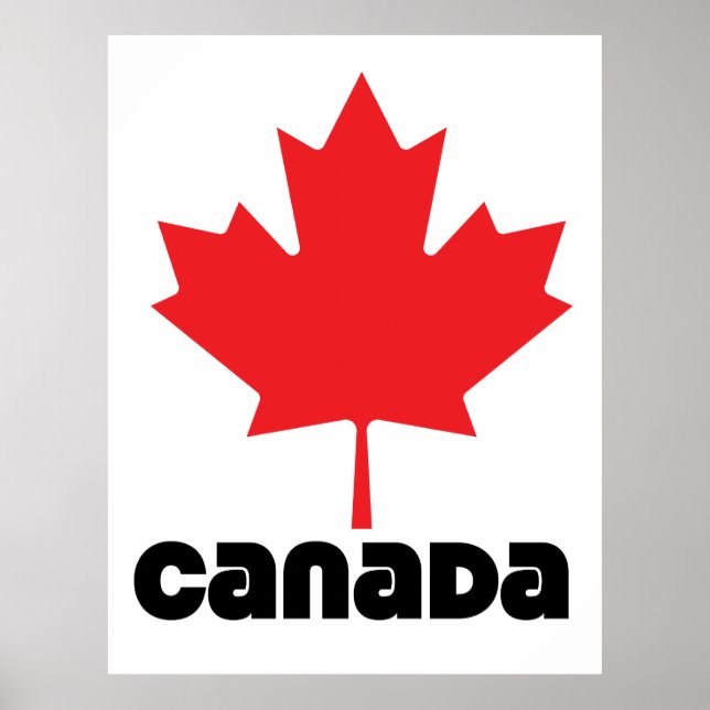 Poster Bandeira do Canadá (Frente)