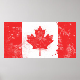 Pôster Bandeira do Canadá