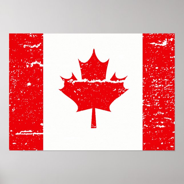 PÔSTER BANDEIRA DO CANADÁ (Frente)