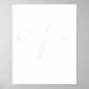 Poster Bandeira do Canadá Vacinação canadiana Pesca Pele 