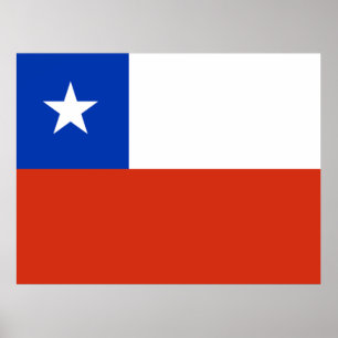 Poster Bandeira do Chile