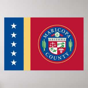 Poster Bandeira do condado de Maricopa (Arizona)