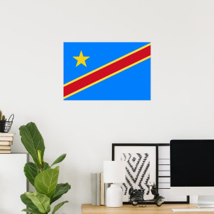 Poster Bandeira do Congo
