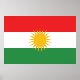 Poster Bandeira do Curdistão