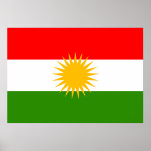 Poster Bandeira do Curdistão
