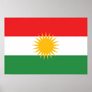 Poster Bandeira do Curdistão