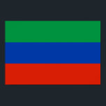 Poster Bandeira do Daguestão<br><div class="desc">Bandeira patriótica do Daguestão</div>