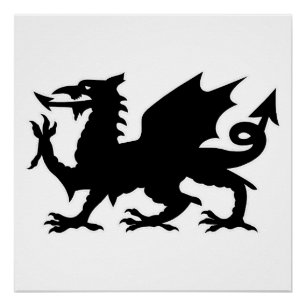 Pôster Bandeira do Dragão Galês, Bandeira do Dragão do Pa