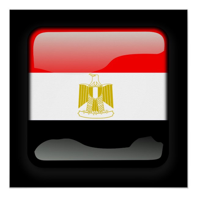 Pôster Bandeira do Egito (Frente)
