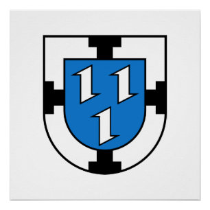 Pôster bandeira do emblema da cidade de Bottrop símbolo d