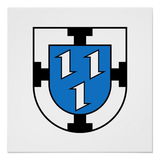 Pôster bandeira do emblema da cidade de Bottrop símbolo d (Frente)