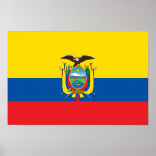 Poster Bandeira do Equador