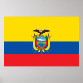 Poster Bandeira do Equador