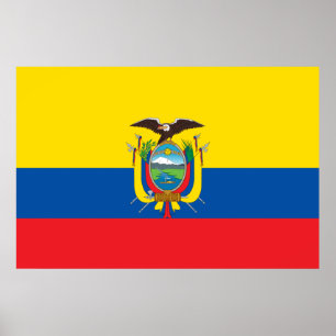 Poster Bandeira do Equador
