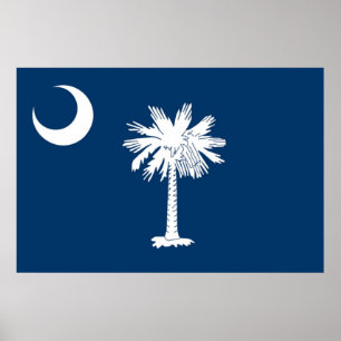 Poster Bandeira do Estado da Carolina do Sul