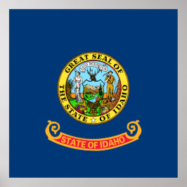 Poster Bandeira do Estado de Idaho