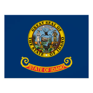 Pôster Bandeira do Estado de Idaho