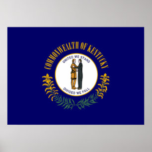 Pôster Bandeira do estado de Kentucky