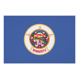 Pôster Bandeira do Estado de Minnesota