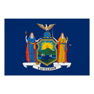Pôster Bandeira do Estado de Nova York