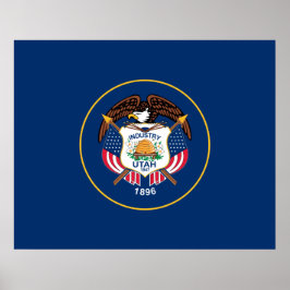 Poster Bandeira do Estado de Utah