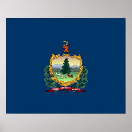 Poster Bandeira do Estado de Vermont