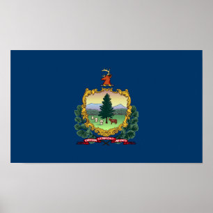 Poster Bandeira do Estado de Vermont