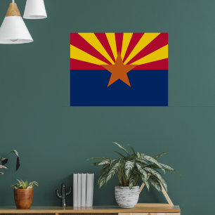 Pôster Bandeira do Estado do Arizona