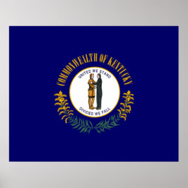 Poster Bandeira do Estado do Kentucky