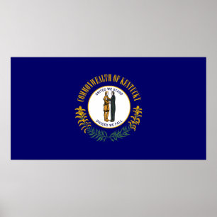 Poster Bandeira do Estado do Kentucky