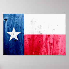 Poster Bandeira do Estado do Texas