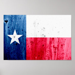 Poster Bandeira do Estado do Texas
