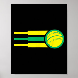 Poster Bandeira do Fã de Críquete da Equipe de Críquete d