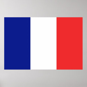Poster Bandeira do francês Tricolore de France