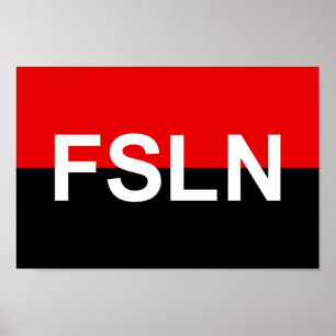Poster Bandeira do FSLN