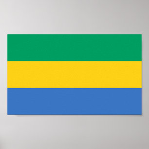Pôster Bandeira do Gabão