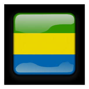 Pôster Bandeira do Gabão
