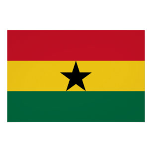 Pôster Bandeira do Gana