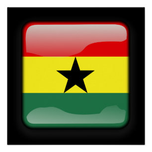 Pôster Bandeira do Gana