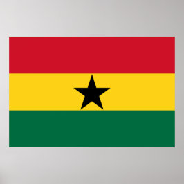 Poster Bandeira do Gana