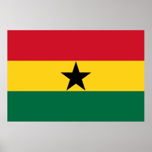Poster Bandeira do Gana