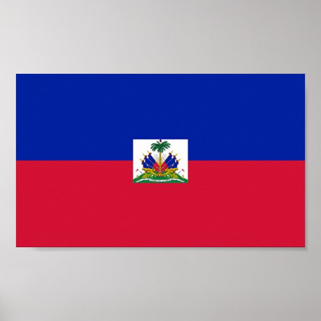 Pôster Bandeira do Haiti (Frente)
