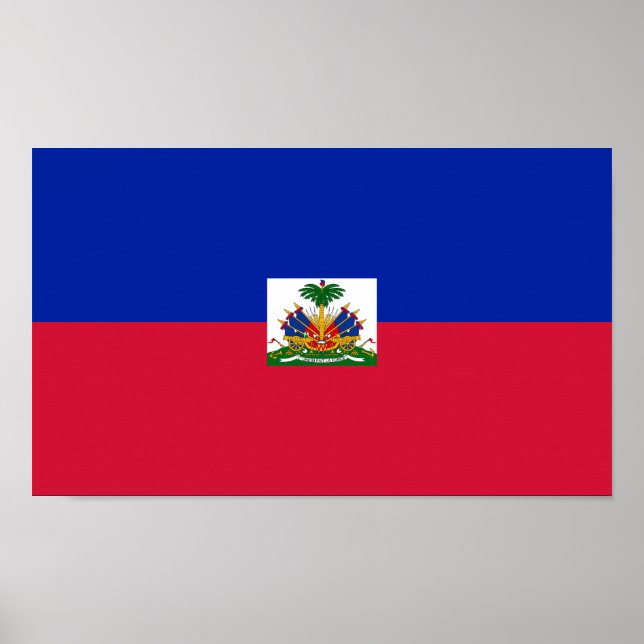 Poster Bandeira do Haiti (Frente)