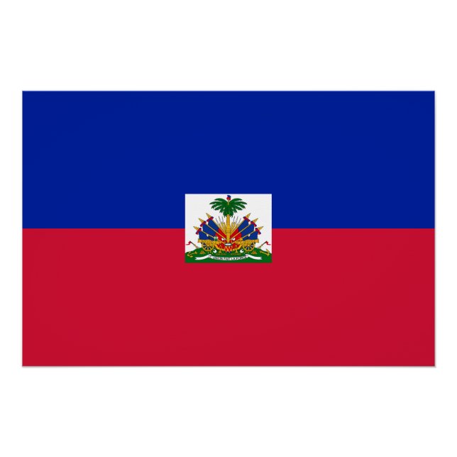 Pôster Bandeira do Haiti (Frente)
