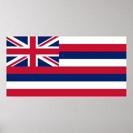 Poster Bandeira do Havaí (Estado dos EUA)