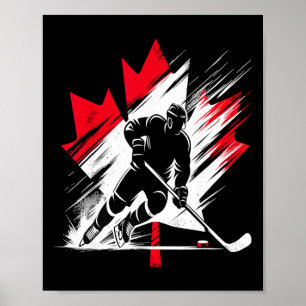Poster Bandeira do Hóquei do Canadá