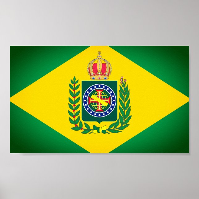 Poster Bandeira do Império do Brasil (Frente)