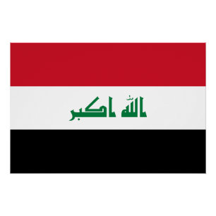 Pôster Bandeira do Iraque
